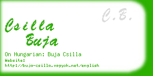 csilla buja business card